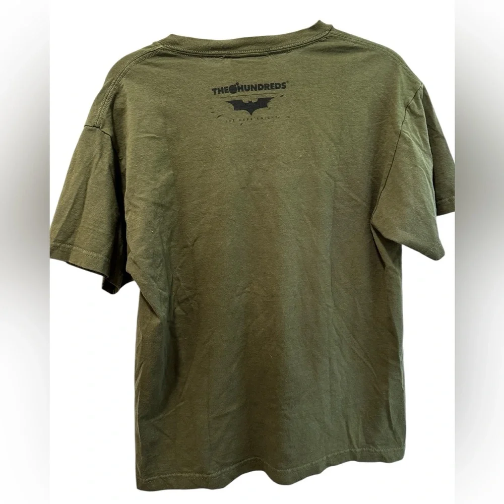 The Hundreds Gotham Post t-shirt Medium Green DC comics Batman Dark Knight Joker